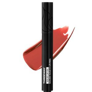 Deck of Scarlet Threeway Solid Lip Oil in Peach Sands, Vegan & Cruelty-Free